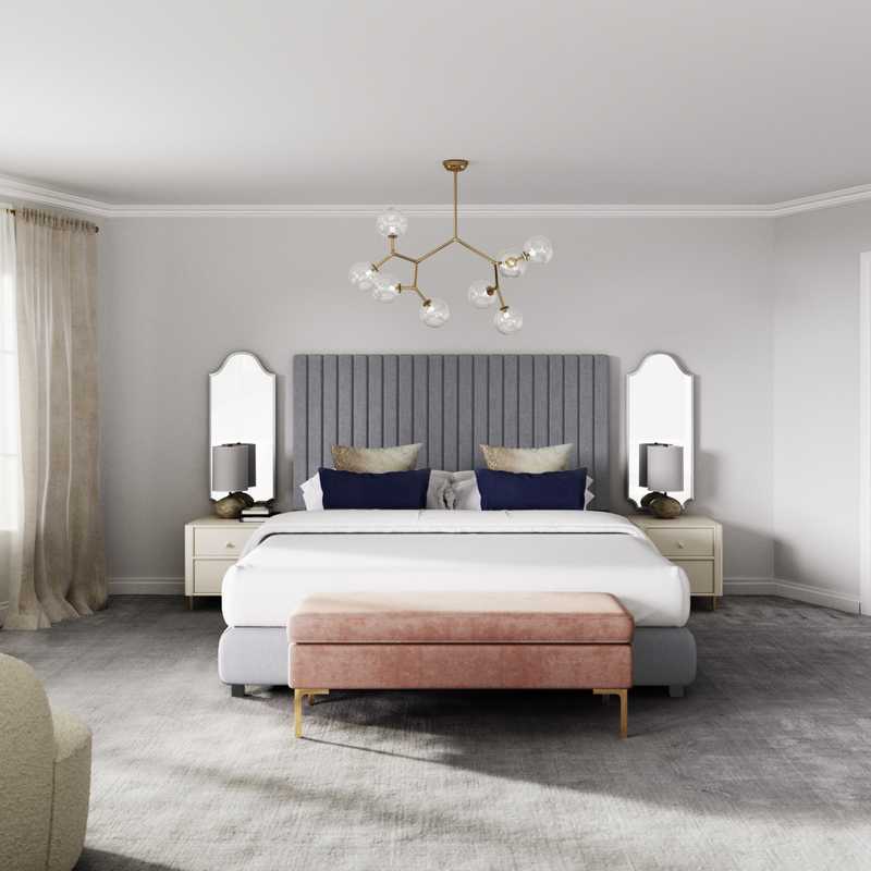 Modern, Classic, Glam Bedroom Design by Havenly Interior Designer Drew