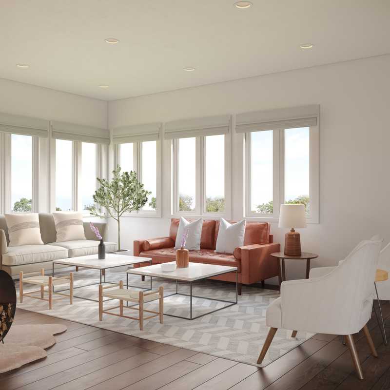 Midcentury Modern, Scandinavian Living Room Design by Havenly Interior Designer Bianca