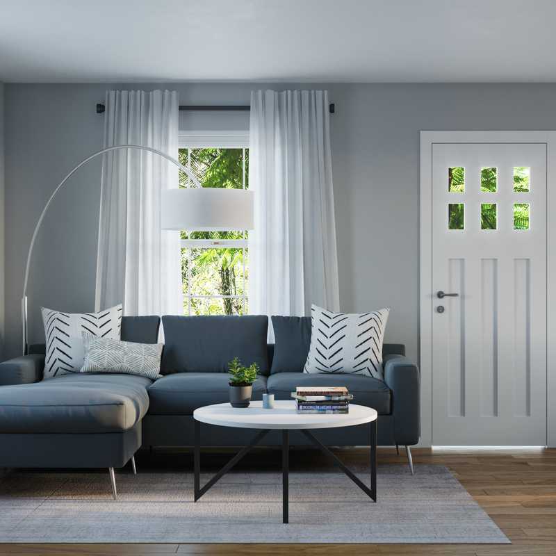 Midcentury Modern Living Room Design by Havenly Interior Designer Rachel