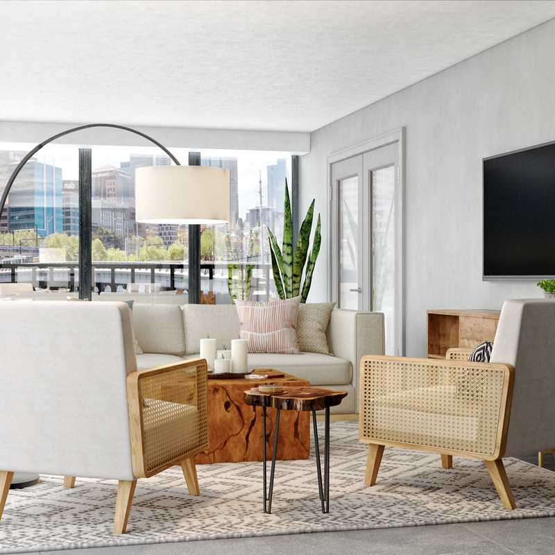 Modern, Minimal Living Room Design by Havenly Interior Designer Kate