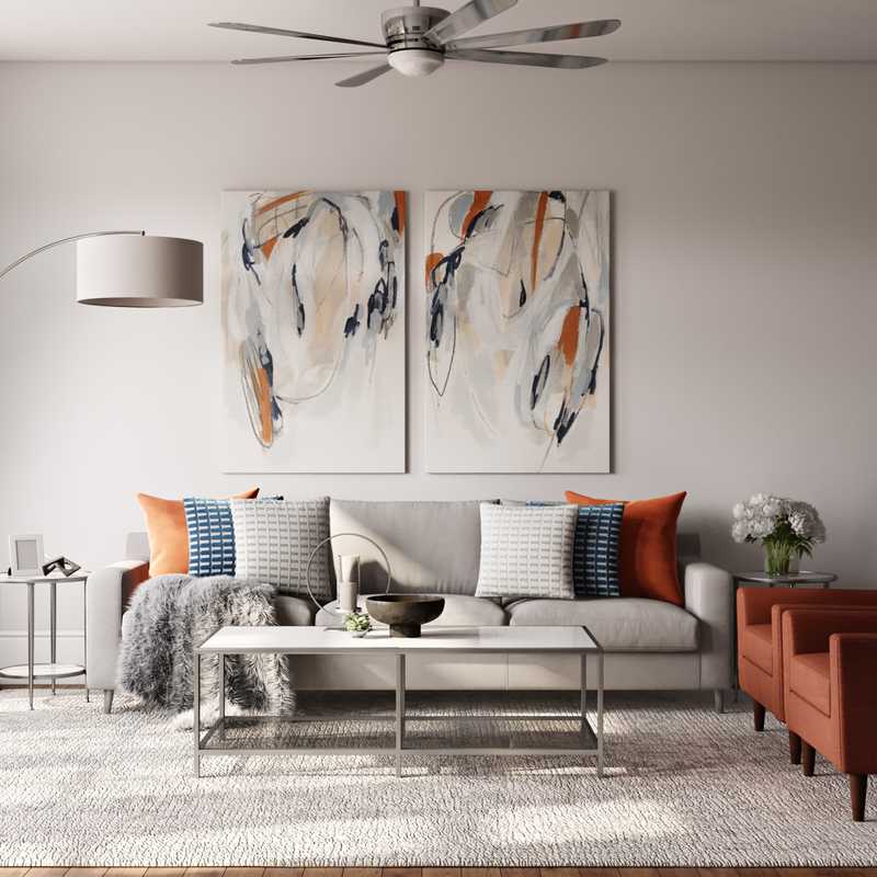 Modern, Glam Living Room Design by Havenly Interior Designer Cathrine