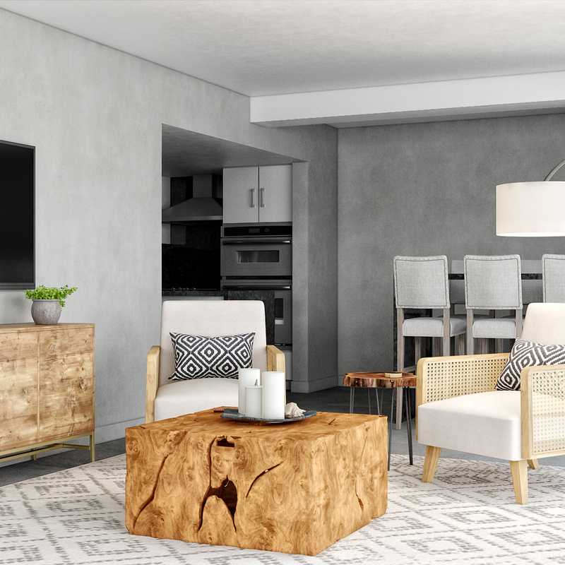 Modern, Minimal Living Room Design by Havenly Interior Designer Kate