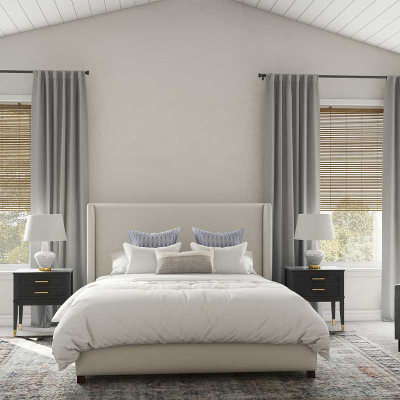 Transitional Bedroom Design by Havenly Interior Designer Jodi