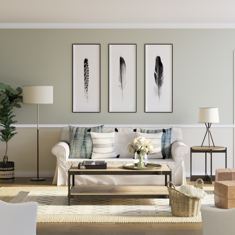 Classic, Farmhouse Living Room Design by Havenly Interior Designer Mary