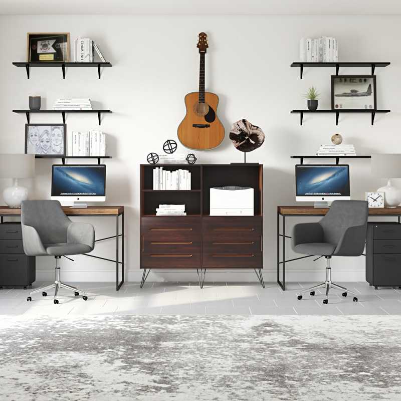 Modern, Industrial Office Design by Havenly Interior Designer Katie