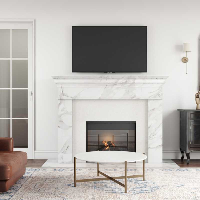 Modern, Classic Living Room Design by Havenly Interior Designer Autumn