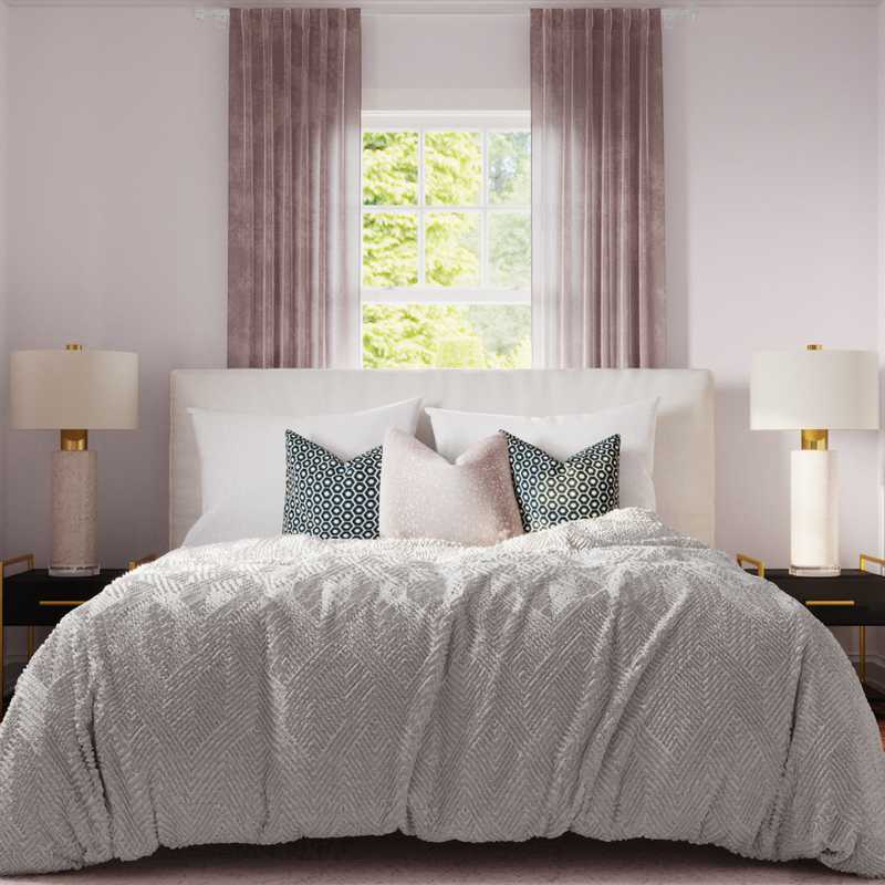 Modern, Glam Bedroom Design by Havenly Interior Designer Anna