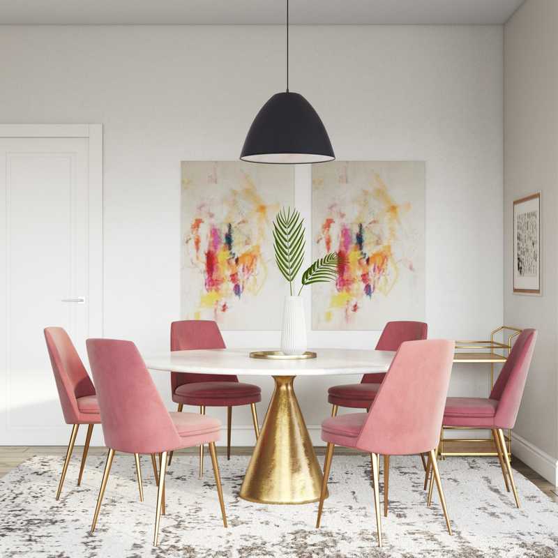Modern, Glam Dining Room Design by Havenly Interior Designer Paige