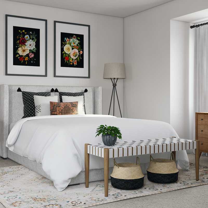 Eclectic, Bohemian Bedroom Design by Havenly Interior Designer Lilly