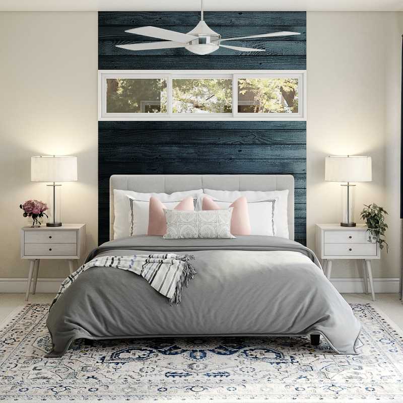 Modern, Coastal, Glam Bedroom Design by Havenly Interior Designer Laura