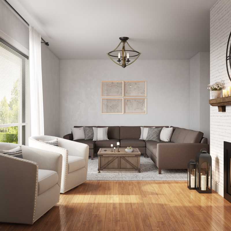 Classic Living Room Design by Havenly Interior Designer Brady
