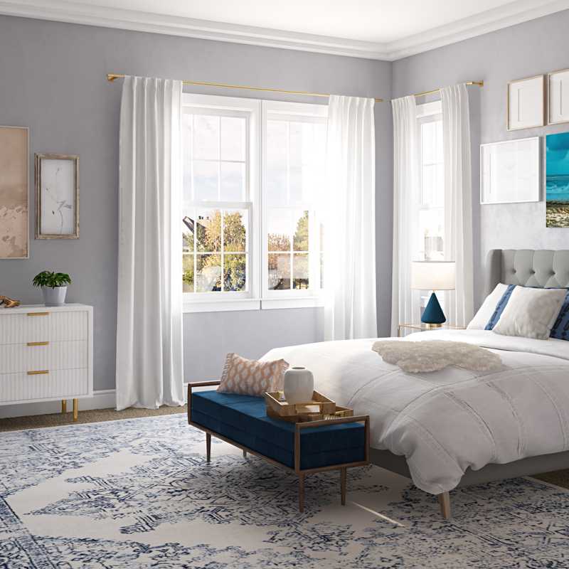 Modern, Glam Bedroom Design by Havenly Interior Designer Sydney