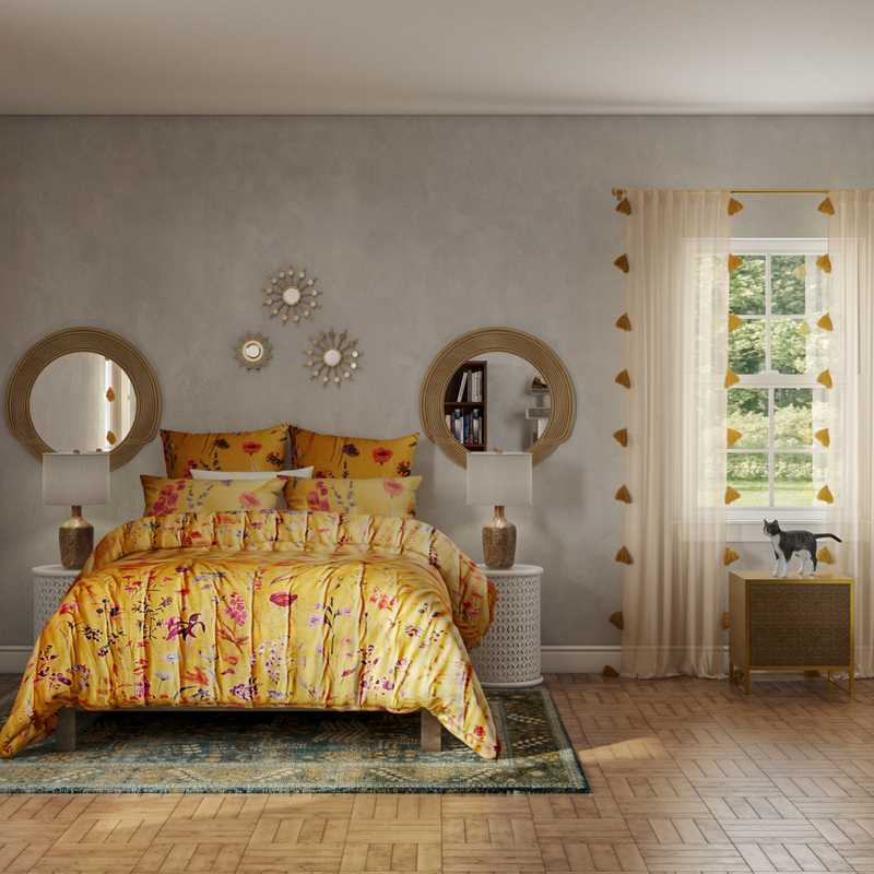 Bohemian Bedroom Design by Havenly Interior Designer Ashlyn