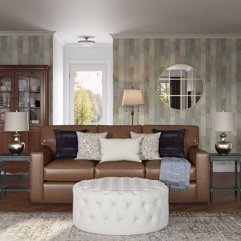 Traditional, Farmhouse, Transitional Living Room Design by Havenly Interior Designer Julieta