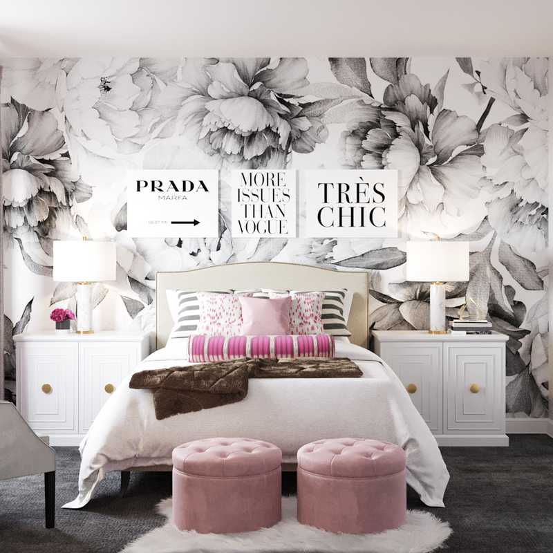 Eclectic, Bohemian Bedroom Design by Havenly Interior Designer Kyla