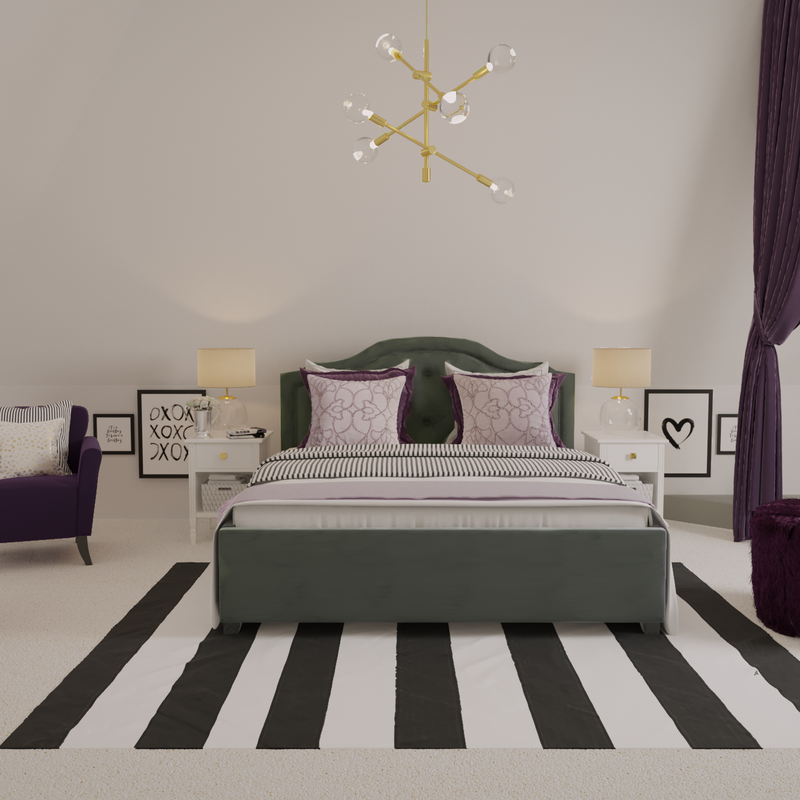 Modern, Glam Bedroom Design by Havenly Interior Designer Maria