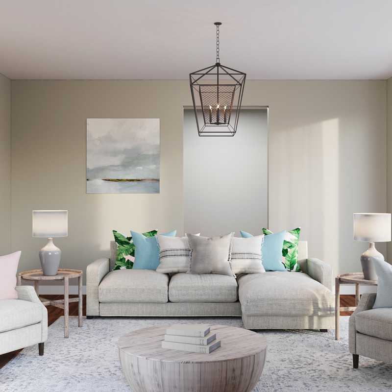 Bohemian, Farmhouse Living Room Design by Havenly Interior Designer Shirley