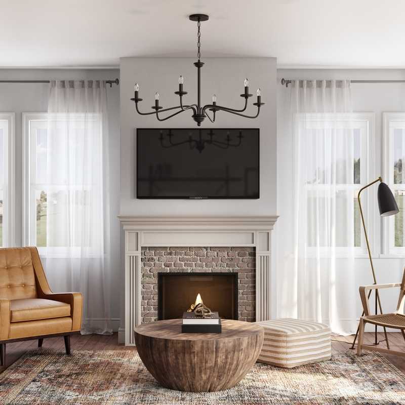 Bohemian, Global Living Room Design by Havenly Interior Designer Emilee