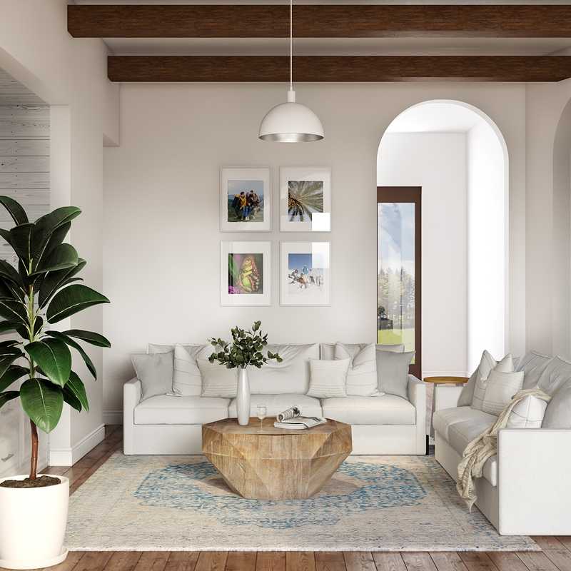 Coastal Living Room Design by Havenly Interior Designer Rita