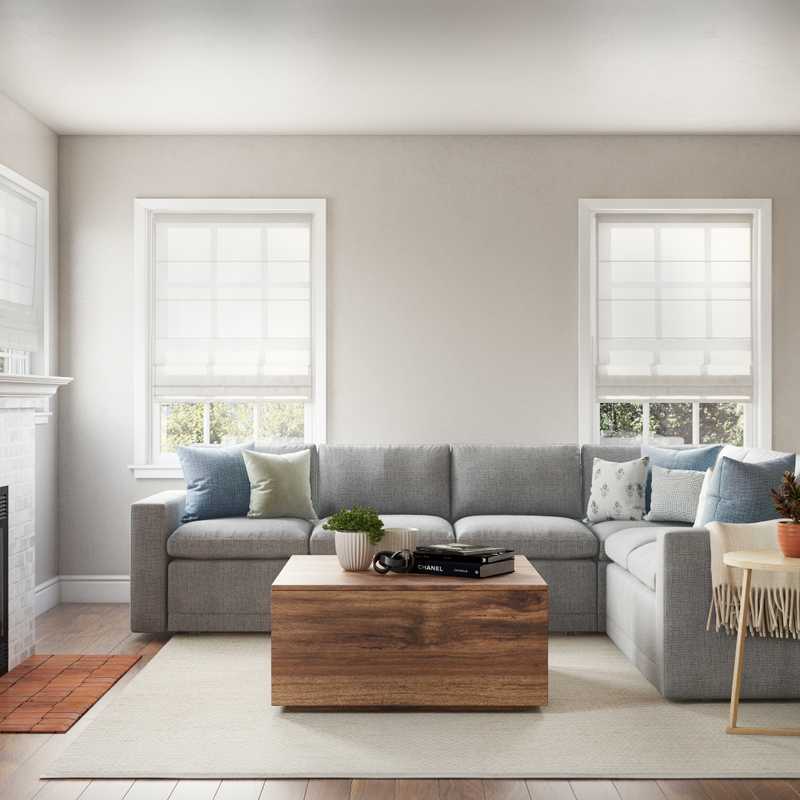 Modern, Classic, Coastal, Traditional Living Room Design by Havenly Interior Designer Nichole