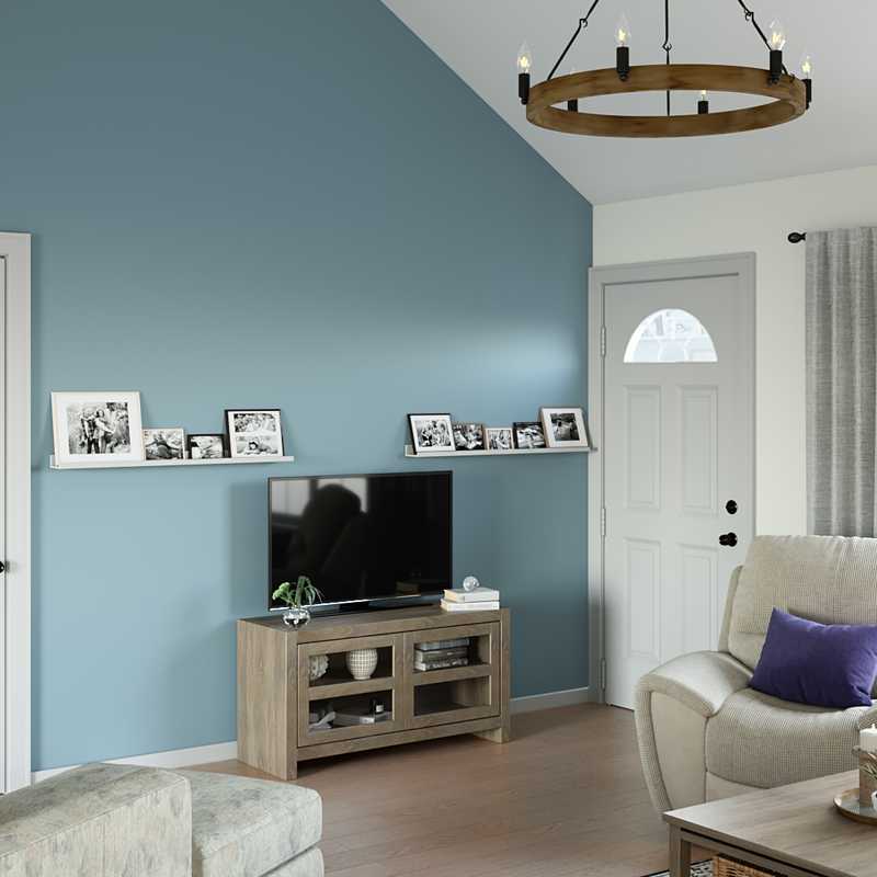 Farmhouse, Rustic Living Room Design by Havenly Interior Designer Julie