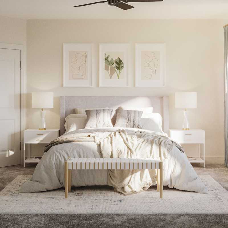 Modern, Bohemian, Glam, Scandinavian Bedroom Design by Havenly Interior Designer Hayley