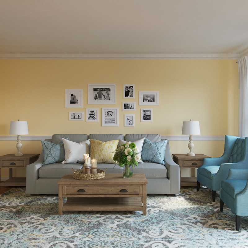 Classic, Minimal Living Room Design by Havenly Interior Designer Nadia