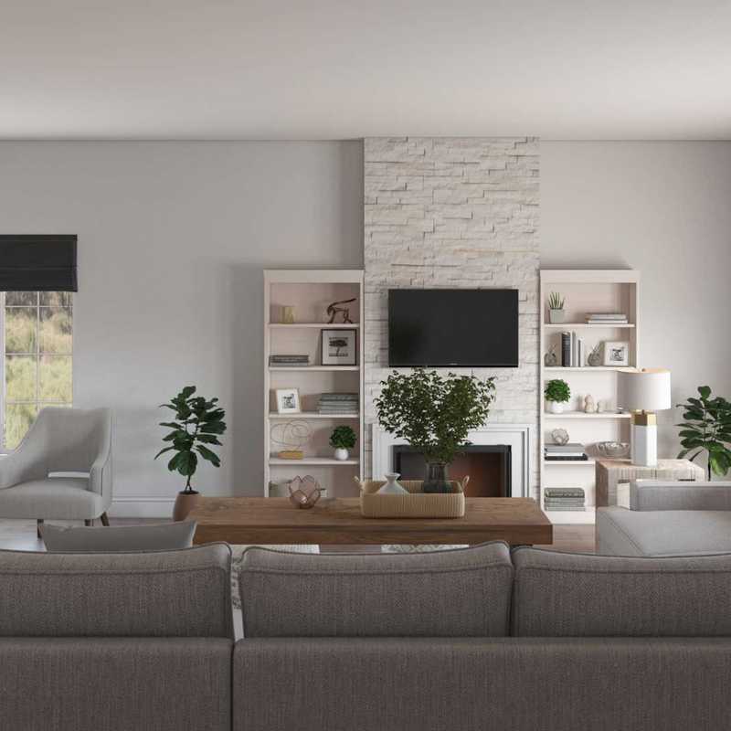 Modern, Glam Living Room Design by Havenly Interior Designer Alicia