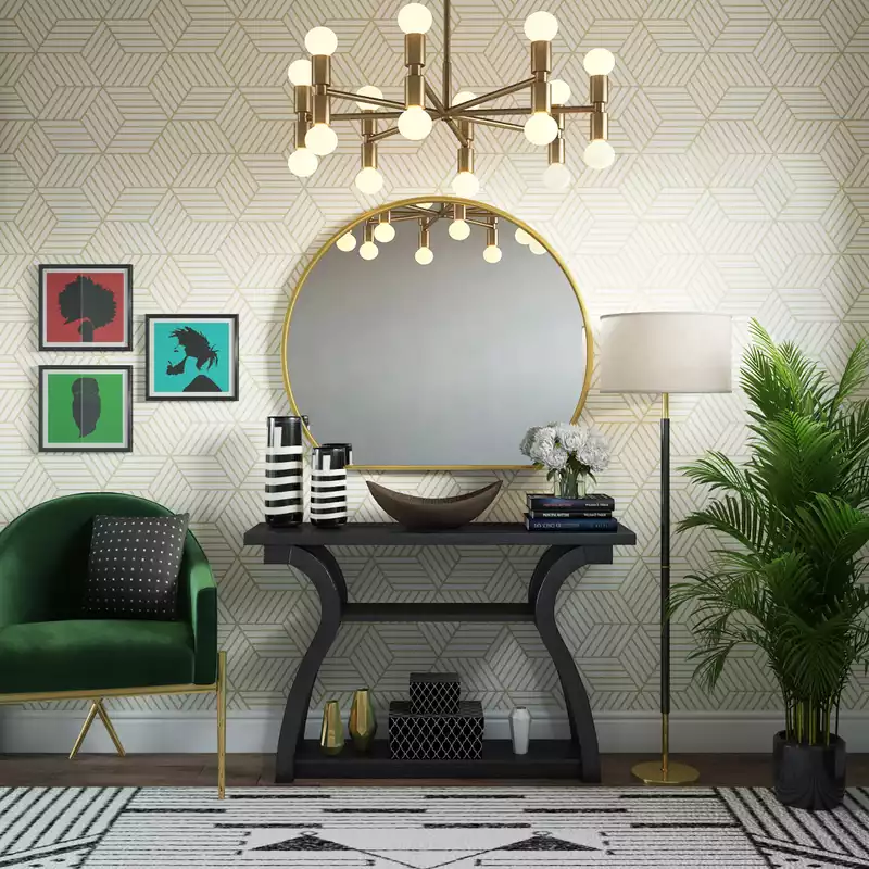 Modern, Glam Living Room Design by Havenly Interior Designer Abigail