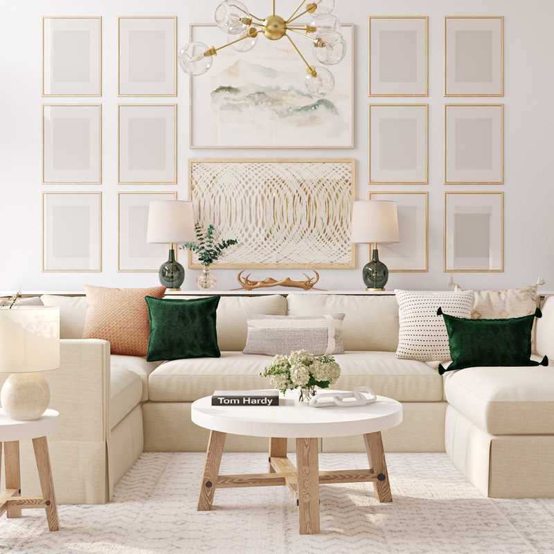 Modern, Glam Living Room Design by Havenly Interior Designer Kelcy