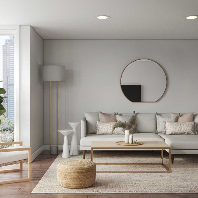 Modern, Scandinavian Living Room Design by Havenly Interior Designer Kyla