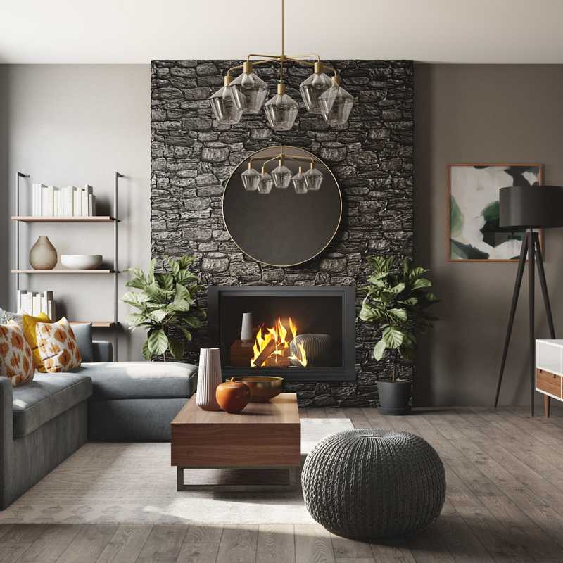 Midcentury Modern, Scandinavian Living Room Design by Havenly Interior Designer Sofia