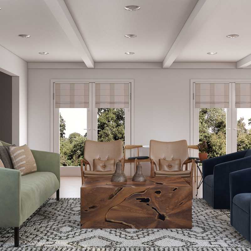 Midcentury Modern, Minimal, Scandinavian Living Room Design by Havenly Interior Designer Mai