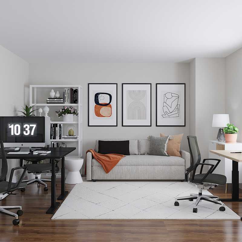 Modern, Minimal, Scandinavian Office Design by Havenly Interior Designer Sydney