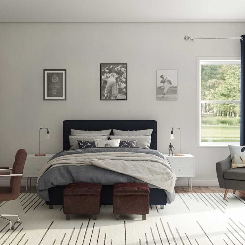 Classic, Industrial Bedroom Design by Havenly Interior Designer Brea