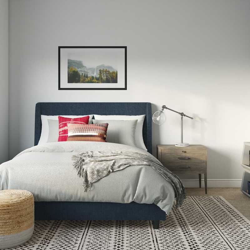 Classic, Eclectic Bedroom Design by Havenly Interior Designer Sarah