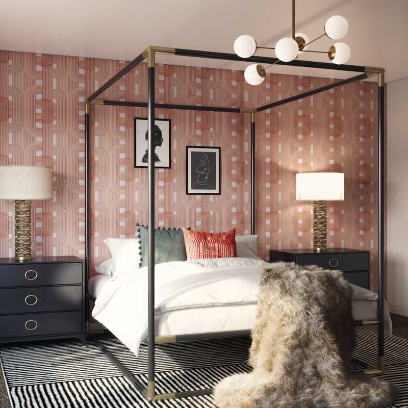 Contemporary, Eclectic, Glam Living Room Design by Havenly Interior Designer Sabra