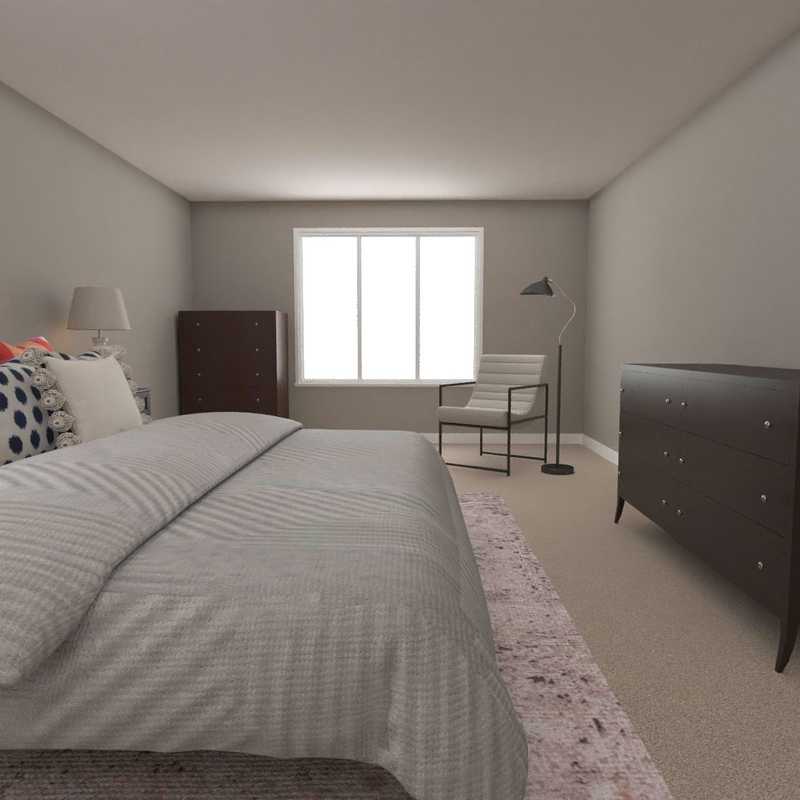 Bohemian, Midcentury Modern Bedroom Design by Havenly Interior Designer Ashley