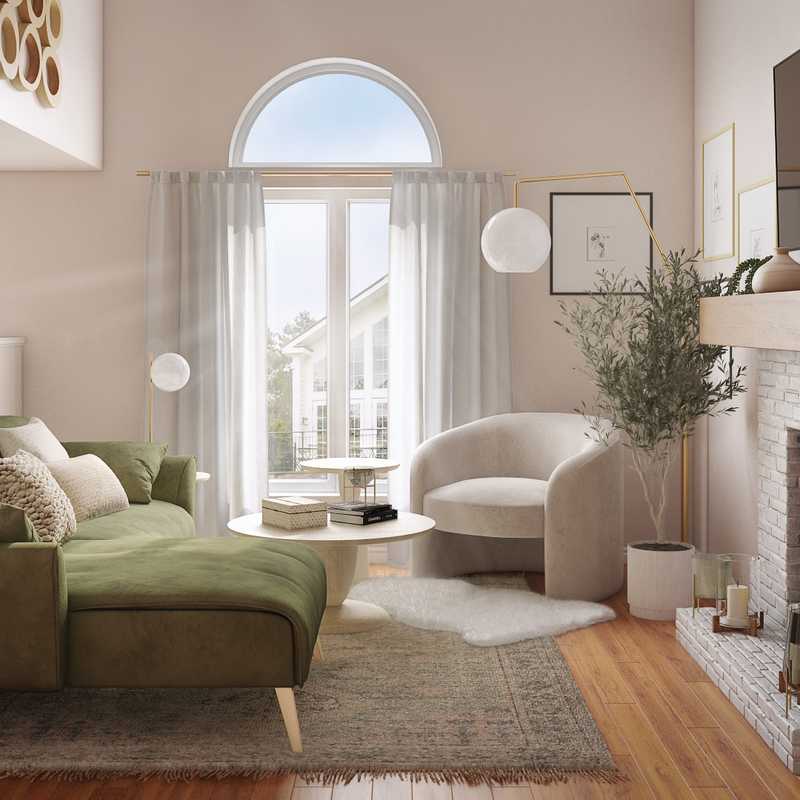 Bohemian, Scandinavian Living Room Design by Havenly Interior Designer Abi