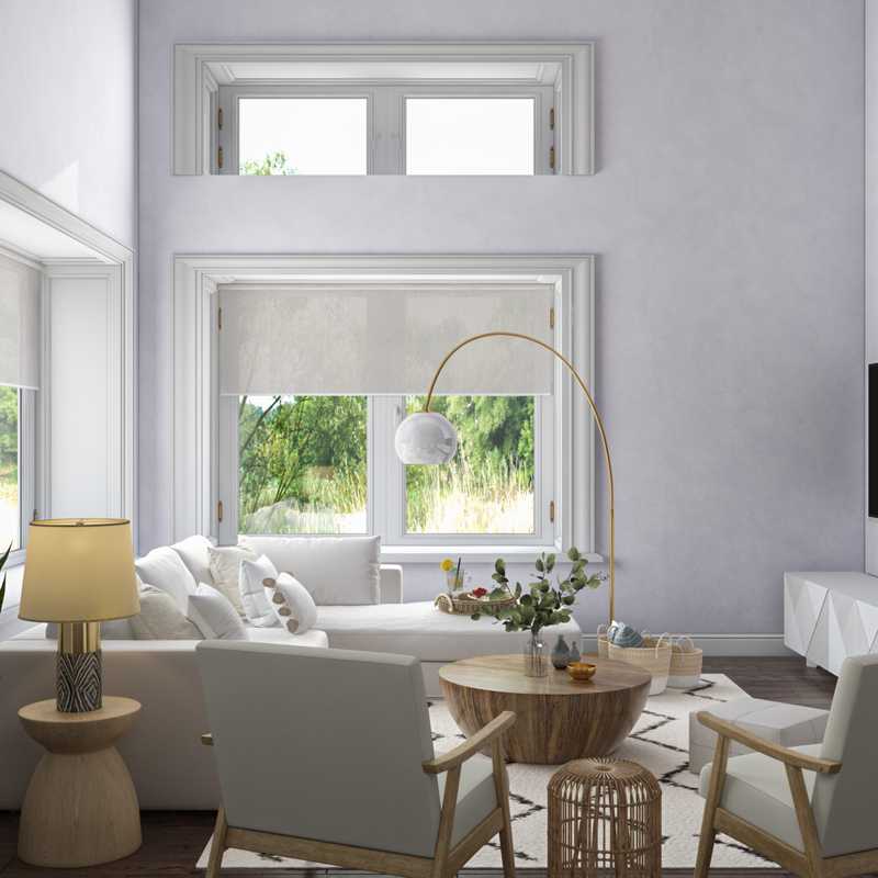 Bohemian, Scandinavian Living Room Design by Havenly Interior Designer Bianca
