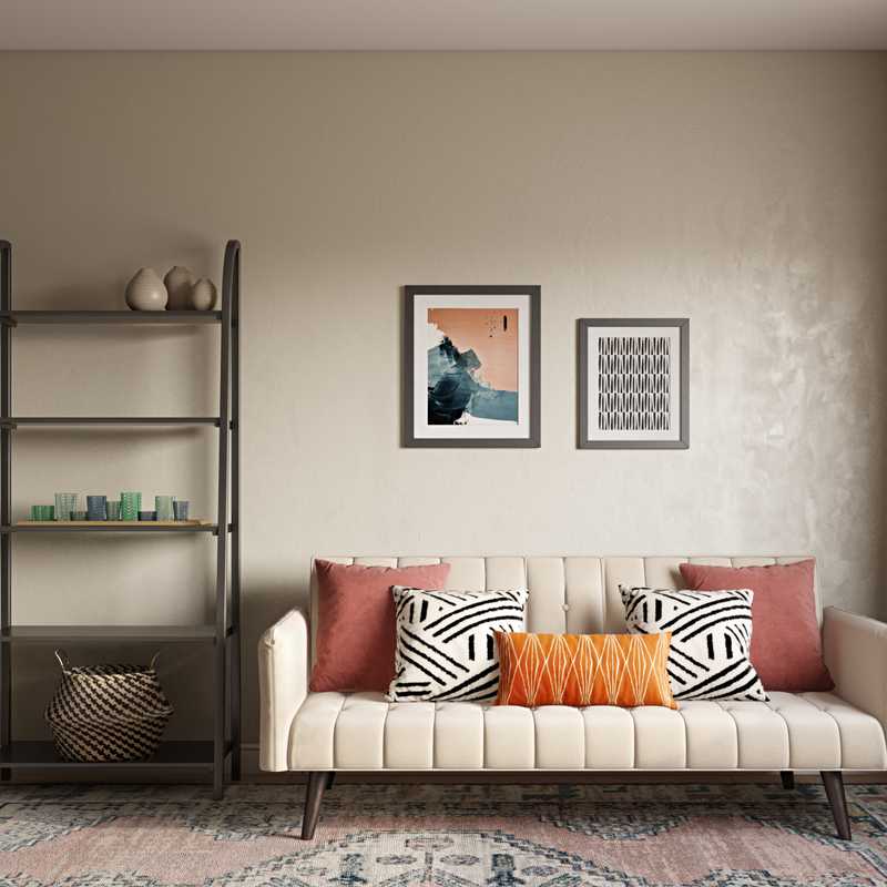 Modern, Bohemian, Southwest Inspired Office Design by Havenly Interior Designer Maggie