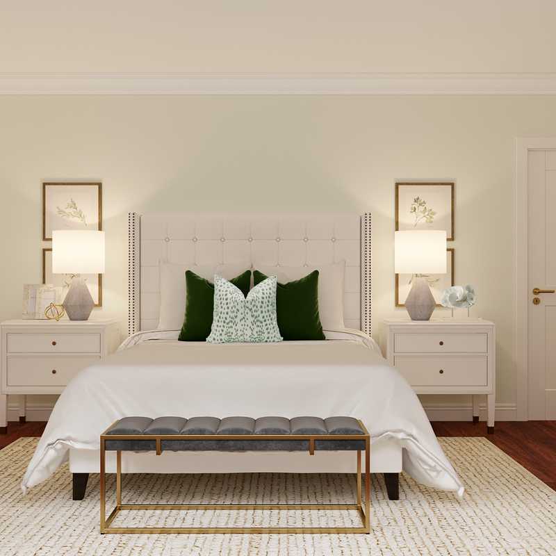Classic, Glam, Farmhouse Bedroom Design by Havenly Interior Designer Tatiana