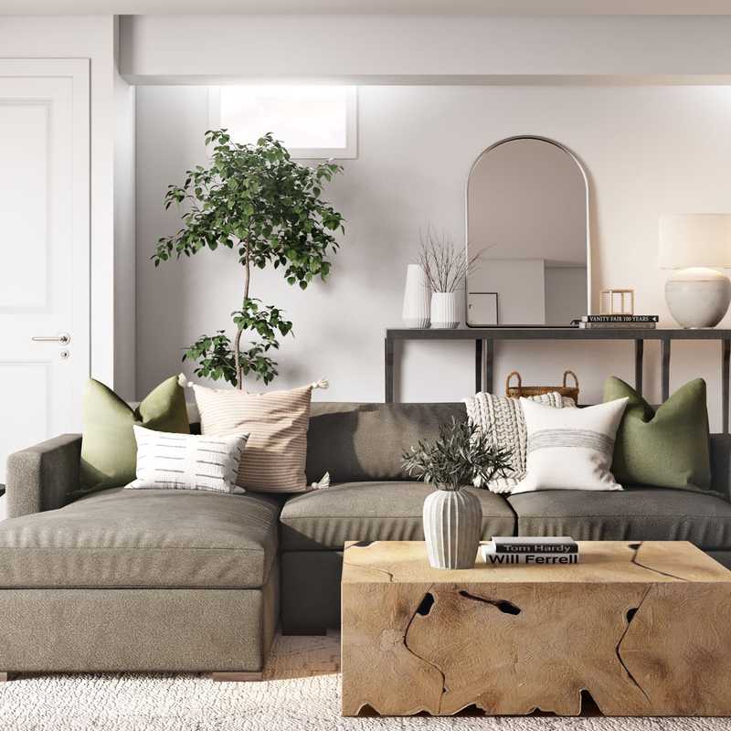 Contemporary, Eclectic Living Room Design by Havenly Interior Designer Sarah