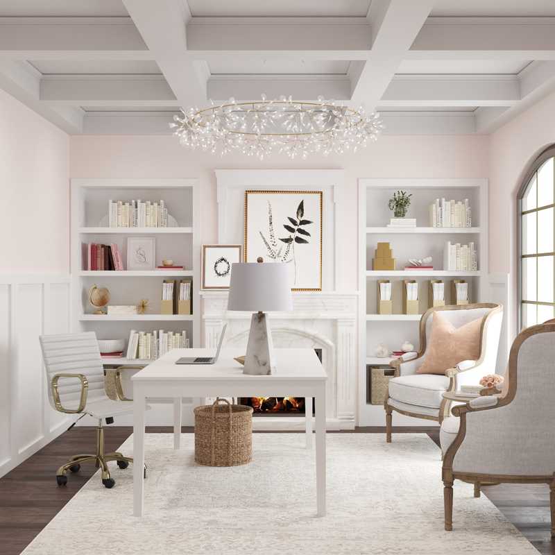 Classic, Traditional, Transitional Office Design by Havenly Interior Designer Kelsey