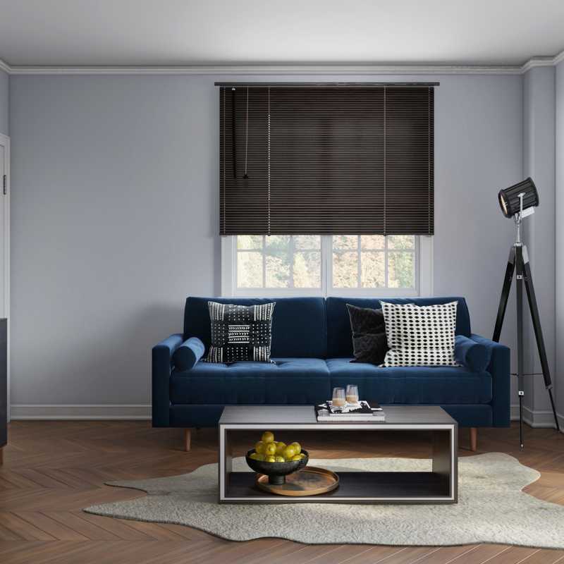 Glam Living Room Design by Havenly Interior Designer Aurelie