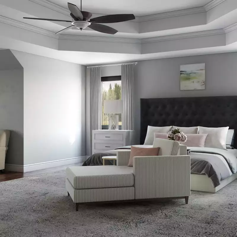 Contemporary, Classic, Glam, Traditional, Transitional Bedroom Design by Havenly Interior Designer Lisa