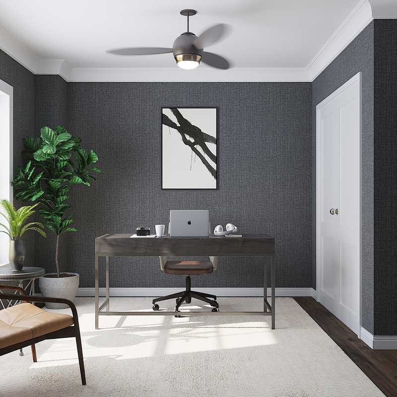 Modern, Minimal, Scandinavian Office Design by Havenly Interior Designer Sarah