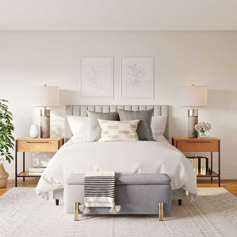 Modern, Bohemian, Farmhouse, Minimal Bedroom Design by Havenly Interior Designer Christine