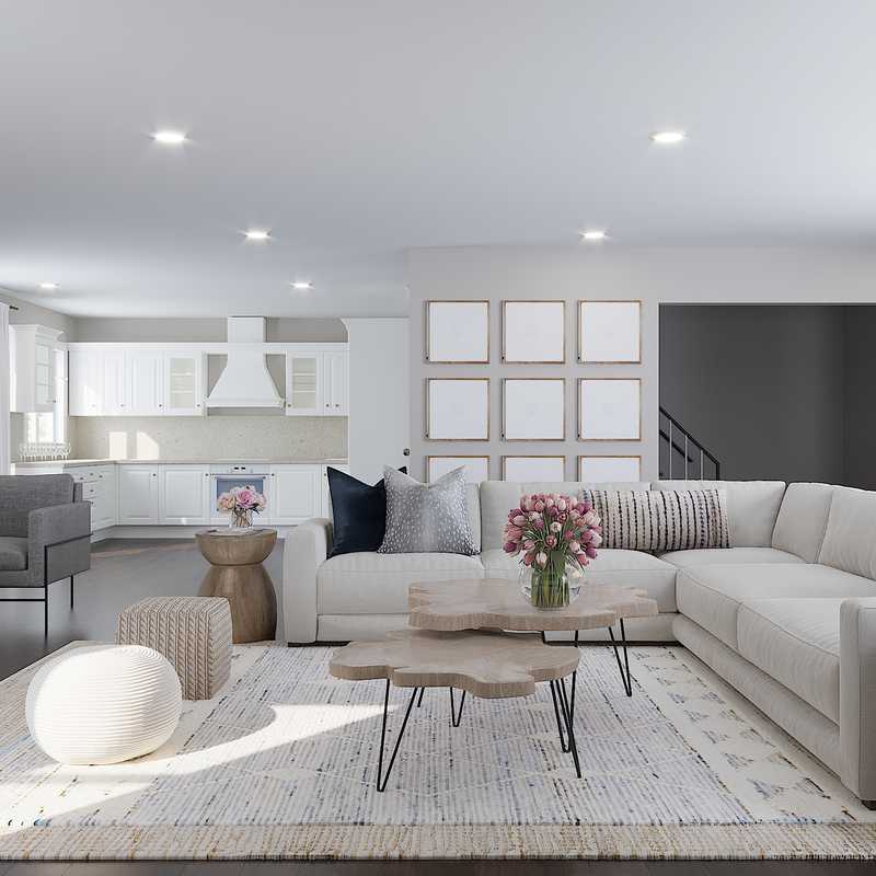 Contemporary, Classic Living Room Design by Havenly Interior Designer Dani