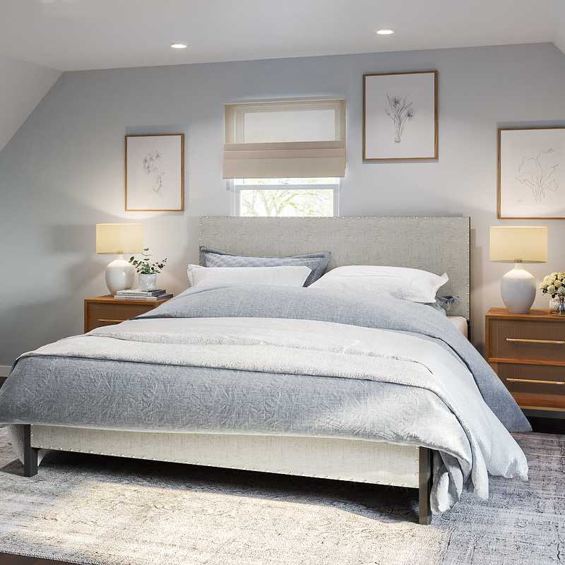 Modern, Classic, Glam Bedroom Design by Havenly Interior Designer Marisa